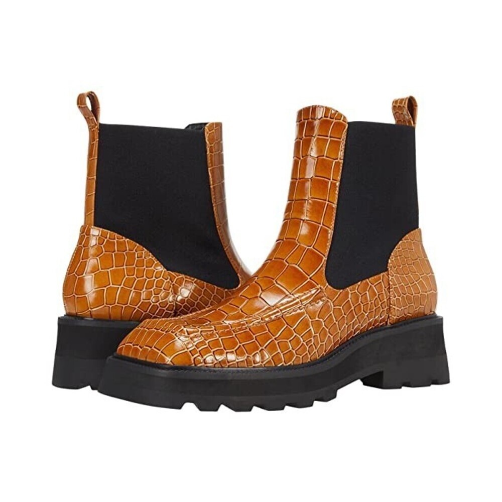 Intentionally Blank Champs Boots Women's US 5 Brown Platform Chelsea JOBB1178